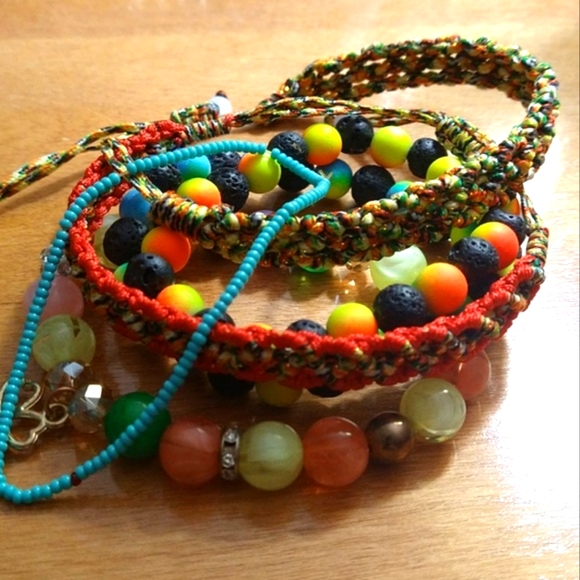 rainbow bracelet lot - Picture 1 of 2